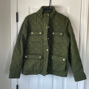 Olive green Jcrew jacket
